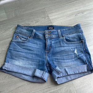 Mid Rise Jean Shorts